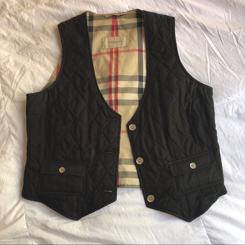 AUTHENTIC BURBERRY Vest with gold buttons